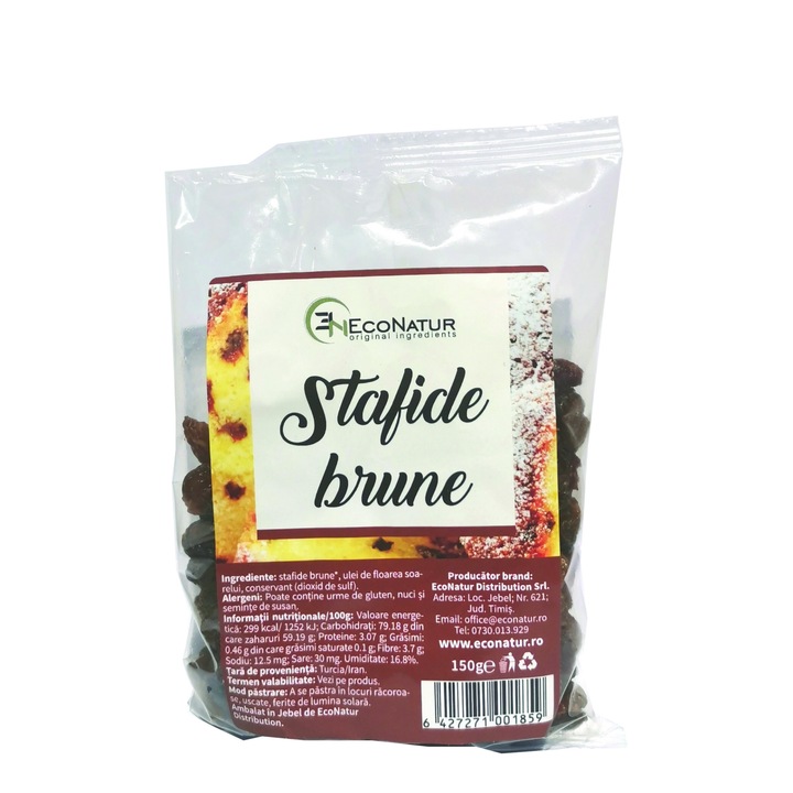 Stafide brune 150g Econatur
