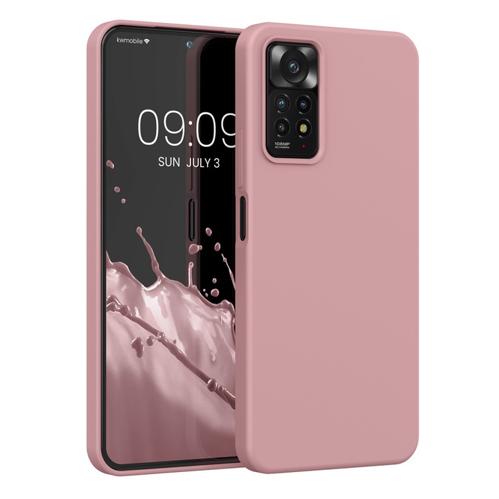 Калъф kwmobile за Xiaomi Redmi Note 11 Pro/Redmi Note 11 Pro 5G/Redmi Note 12 Pro, Силикон, Розов, 57373.193