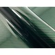 Folie Autocolant 9D carbon verde, 30cm x 100cm, tehnologie de eliminare a bulelor de aer, Premium, aspect cu iesire in relief, Kit montaj inclus
