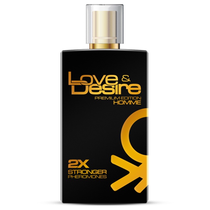 Parfum cu feromoni Love & Desire GOLD, SHS, pentru barbati, miros proaspat energizant, influente afrodisiace, 100 ml