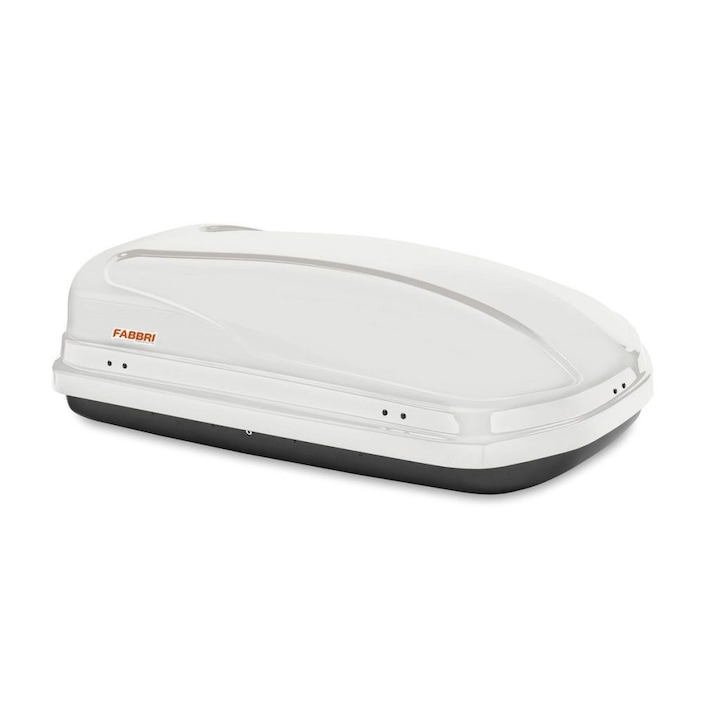 Кутия за багажник Fabbri Supernova 360 Glossy White, 140x90x36cm, 360 литра