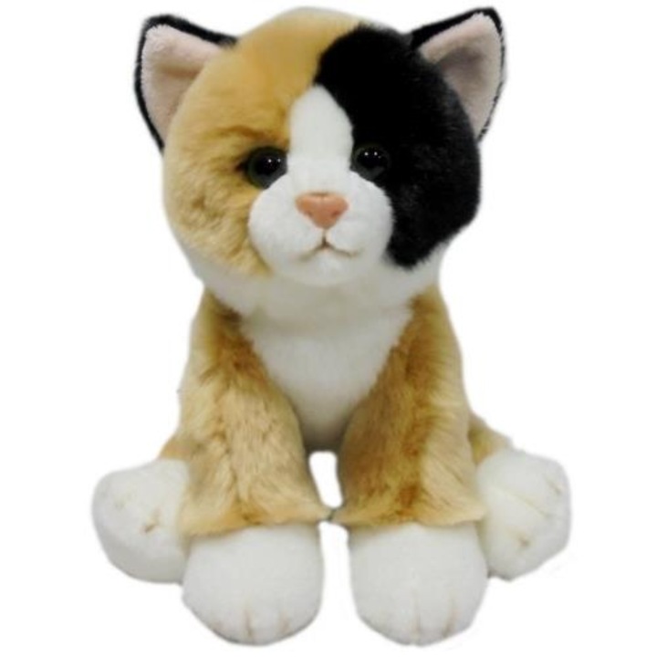 Mascota pisica cuddly, Culoare Calico, Smily Play, 6luni+