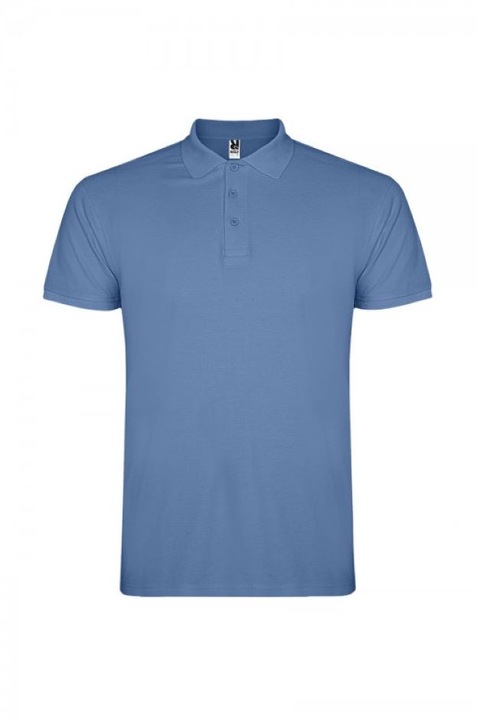 Férfi póló rövid ujjú, pamut, árnyékoló, Kék