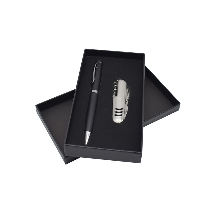 Set 2 piese, Naimeed D5246, pix, multifunctionala, deschizator sticle, tirbuson, Argintiu