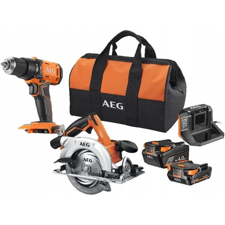 Комплект Циркуляр + Перфоратор + Аксесоари, AEG, Multicolor - eMAG.bg
