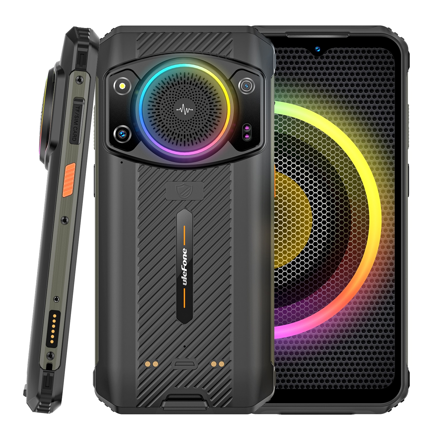 Telefon mobil Ulefone Armor 21 Negru, 4G, 64MP, IPS 6.58", 16GB RAM (8GB + 8GB extensibili), 256GB ROM, Android 13, NFC, OTG, 9600mAh, Dual SIM