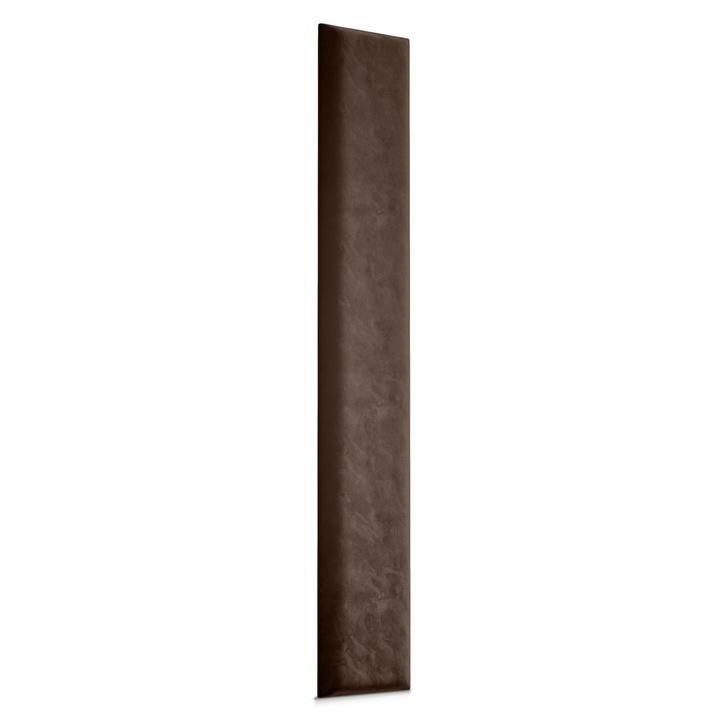 Panou Tapitat Pentru Perete Catifea 3D 100x20cm culoarea Maro