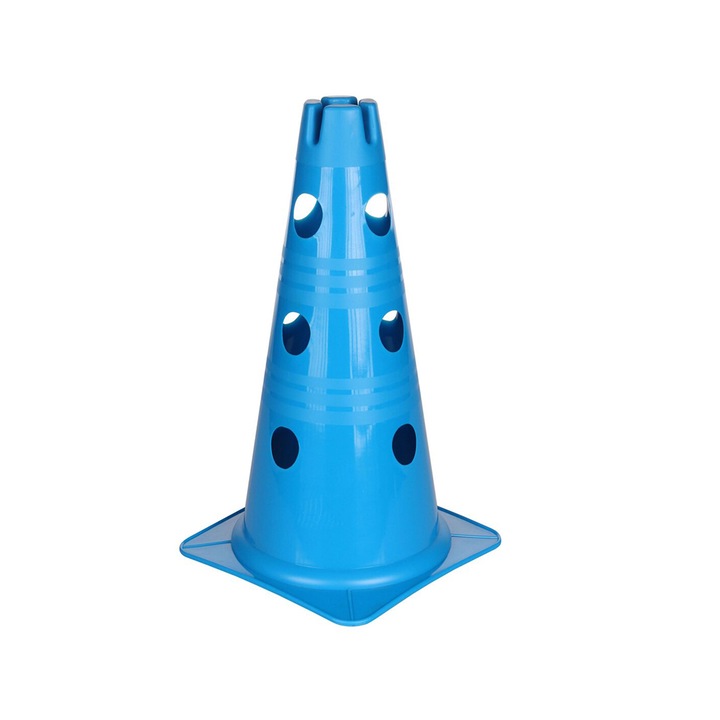 Con sport cu gauri pentru antrenament, Merco Vario, 30 cm, albastru
