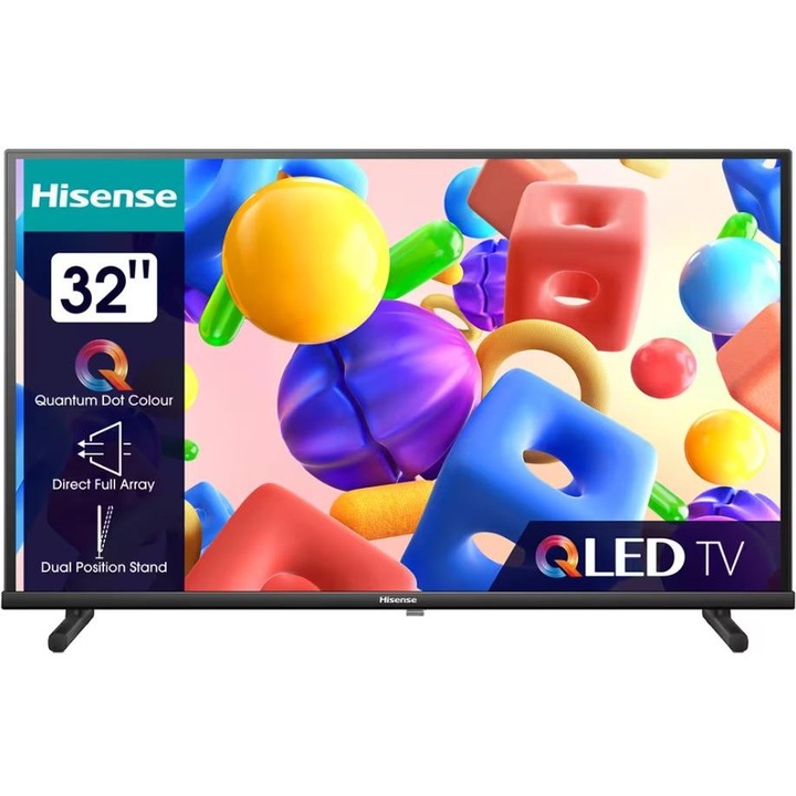Televizor QLED Smart HISENSE 32A5KQ, Full HD, 81 cm, Clasa F, Negru
