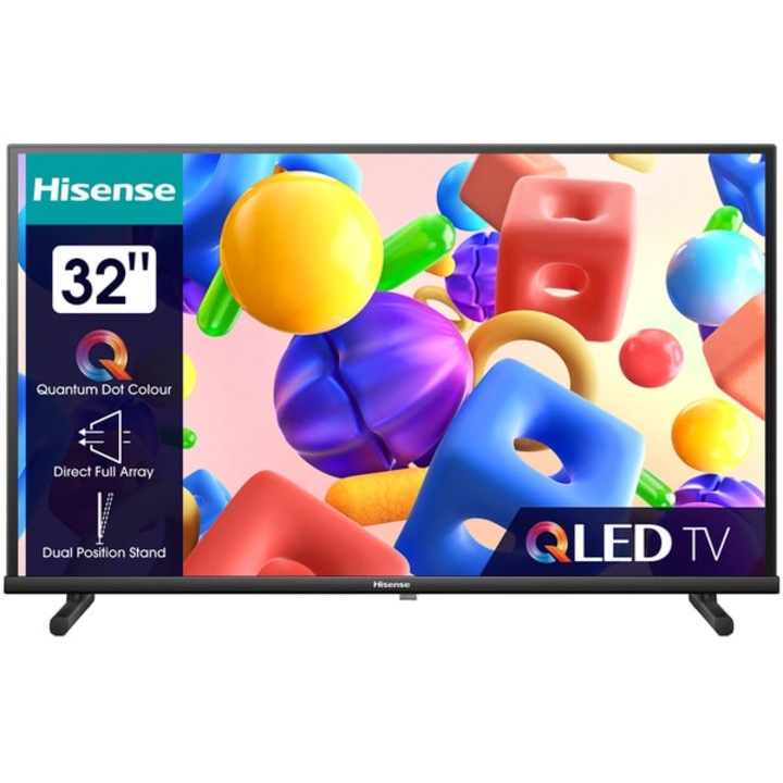 QLED Smart TV HISENSE 32A5KQ, Full HD, 81 см, клас F, черен