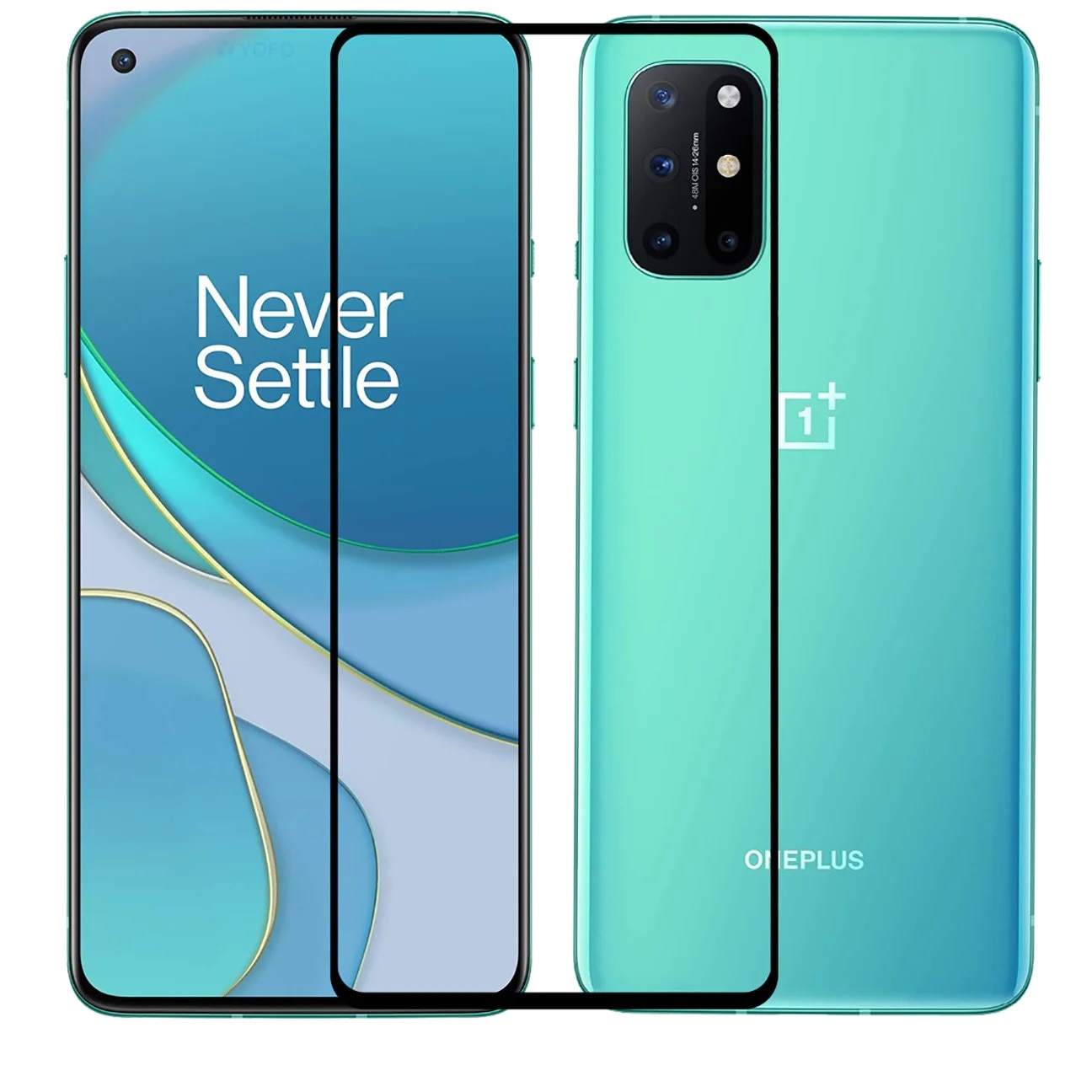 Folie de Sticla 5D Tempered Glass Full Glue Negru, Acoperire Completa pentru OnePlus 8T