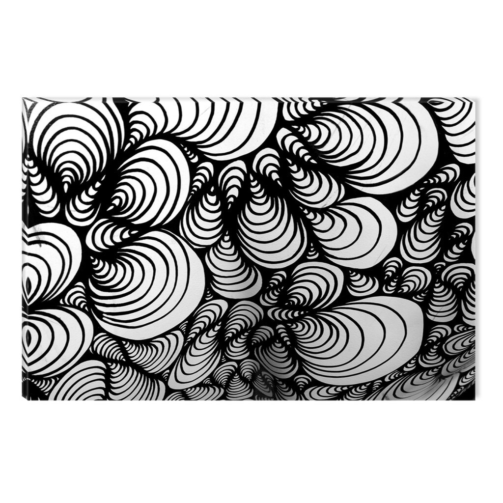 Tablou Alb-Negru Abstract Startonight, Scoici, luminos in intuneric, 80 x 120 cm