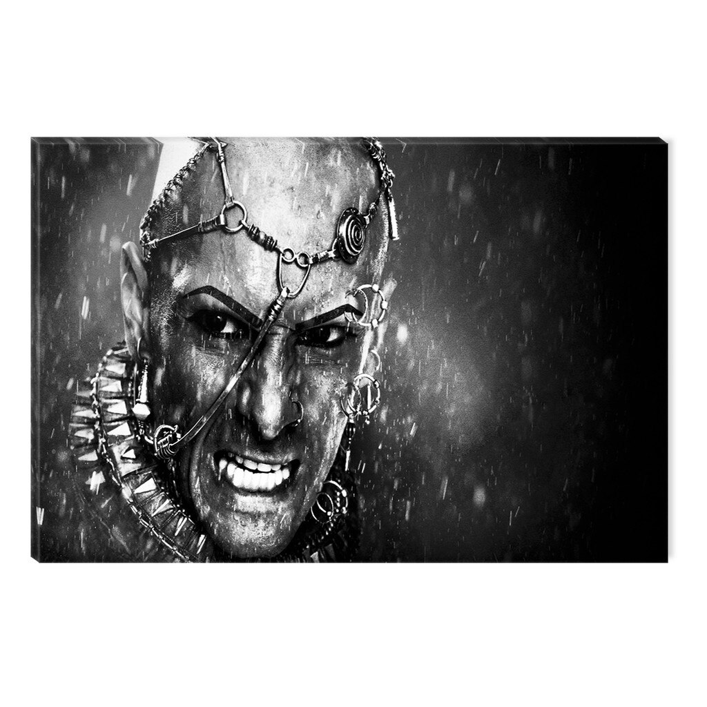 Tablou Alb-Negru Abstract Startonight, Un zeu, luminos in intuneric, 80 x 120 cm