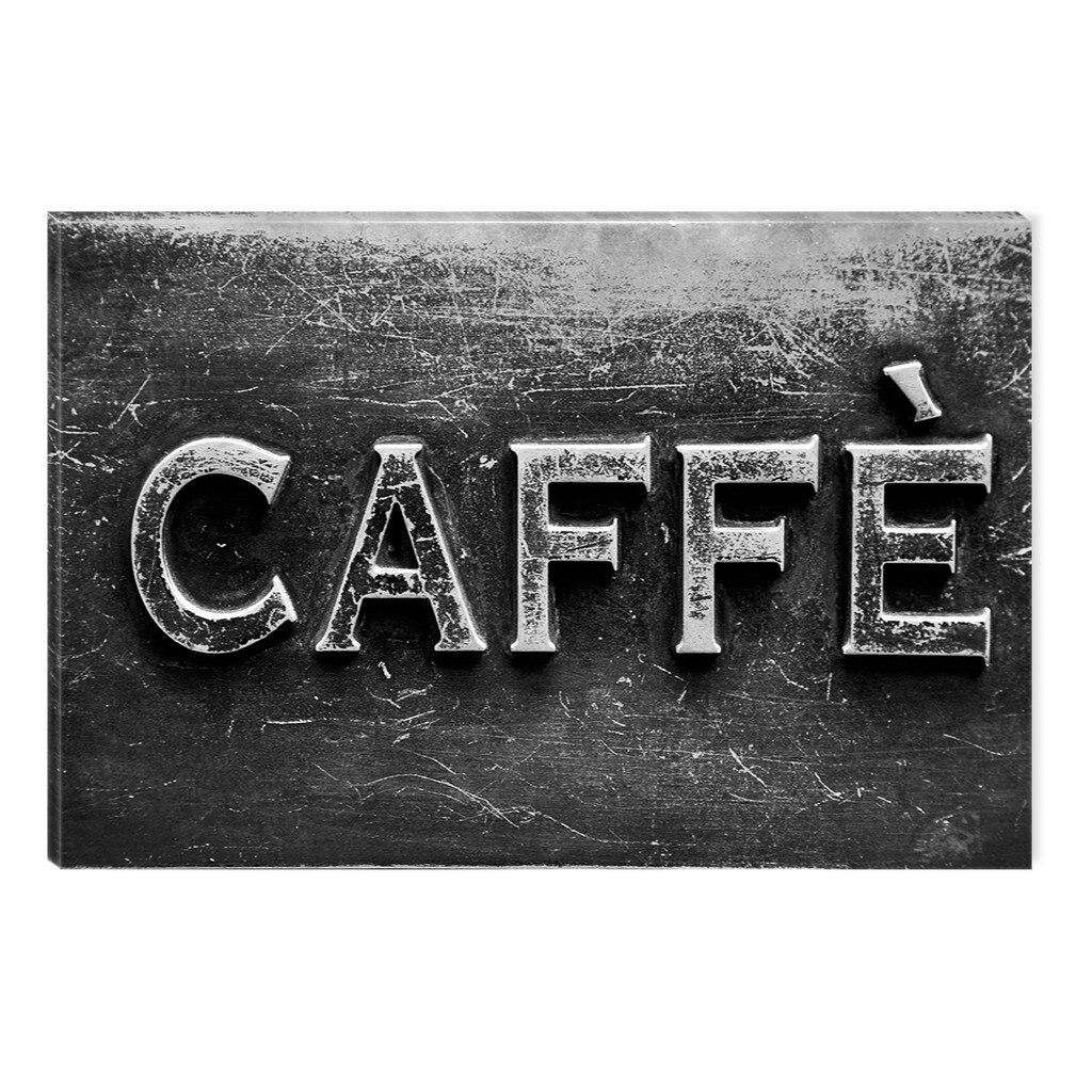 Tablou Alb-Negru Abstract Startonight, Caffe, luminos in intuneric, 60 x 90 cm