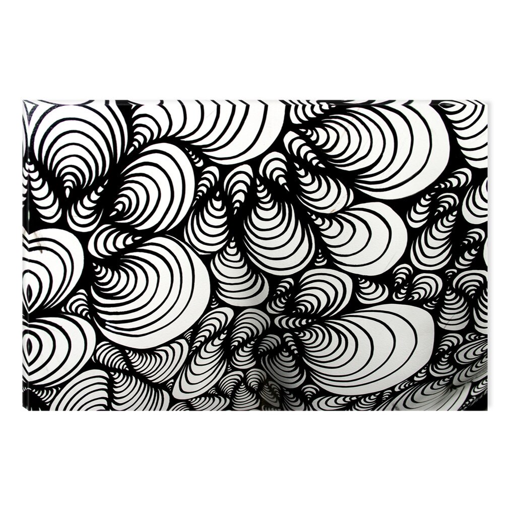 Tablou Alb-Negru Abstract Startonight, Plaja alba, luminos in intuneric, 80 x 120 cm