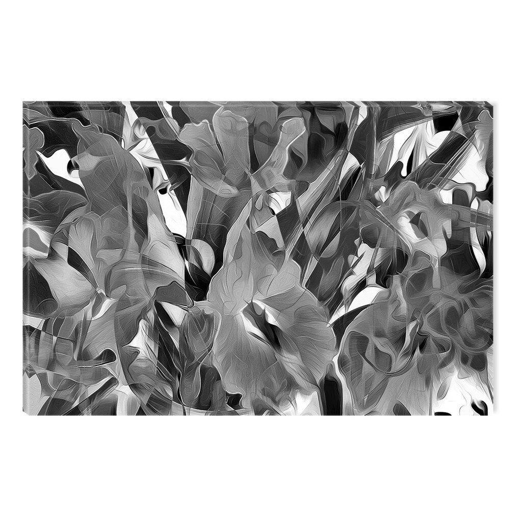 Tablou Alb-Negru Abstract Startonight, Floarea destinului, luminos in intuneric, 80 x 120 cm