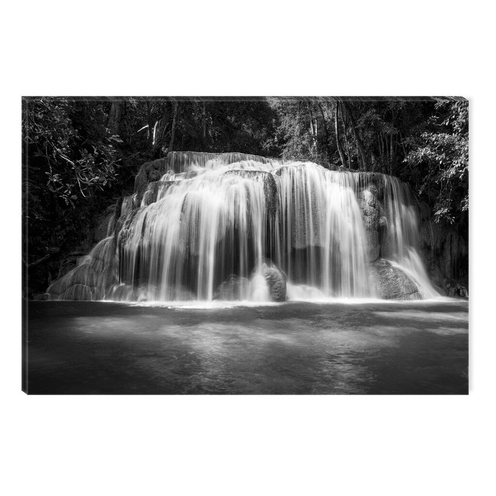 Tablou Alb-Negru Abstract Startonight, Cascada Ingerilor, luminos in intuneric, 80 x 120 cm