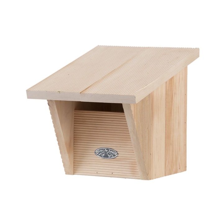 Casuta pentru pasari maro deschis din lemn de arin, Robin Esschert Design