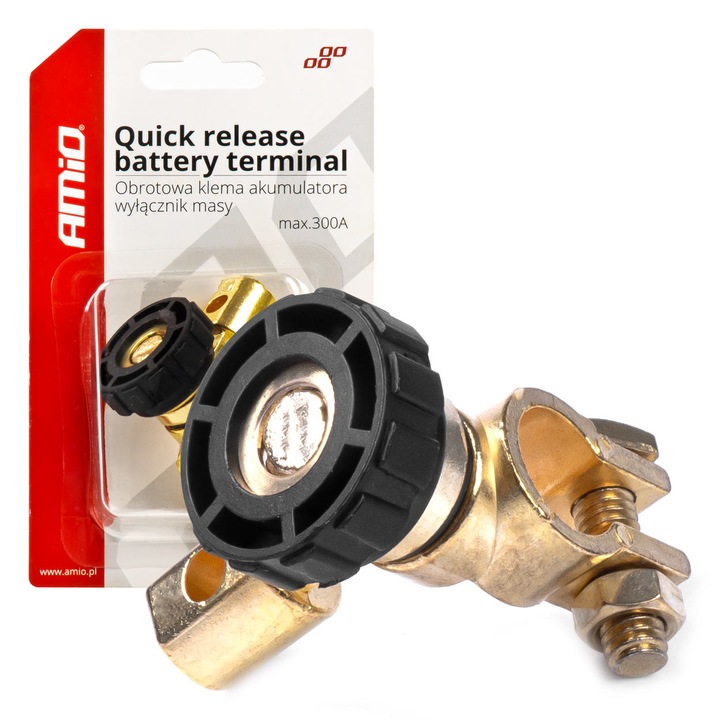 Ротационен превключвател с монтаж на клемата на акумулатора, 12v - 24v, общ контакт