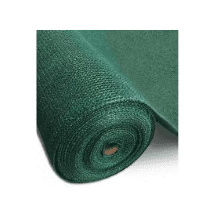 Plasa verde umbrire 2 m x 25 m x 85% grad de umbrire, 80 g/mp JRH