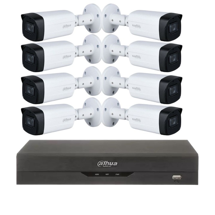 Sistem supraveghere video 4 camere 2MP, ColorVU FullTime FULL HD