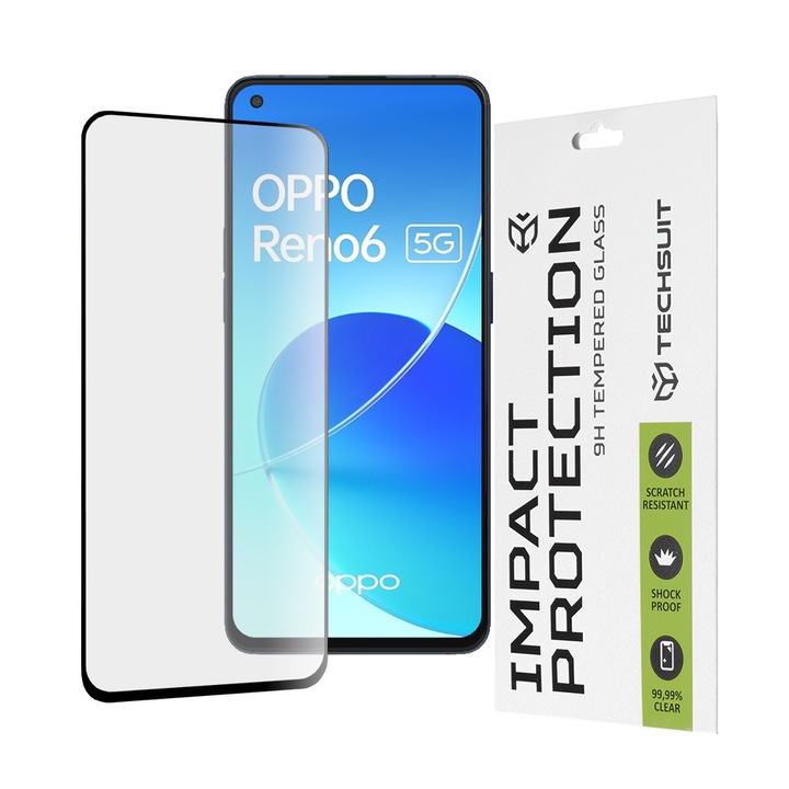 Folie pentru Oppo Reno6 5G, Full display, Sticla, Danex, Transparenta