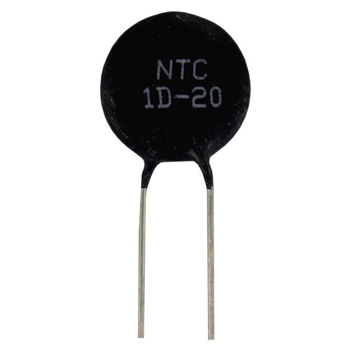 NTC hőmérséklet érzékelő, SE, 220 V, 1 Ohm, 8,5 A, 20 mm, fekete