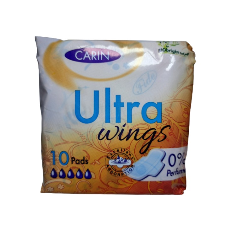 Absorbante Carin, Ultra Wings, 10 bucati