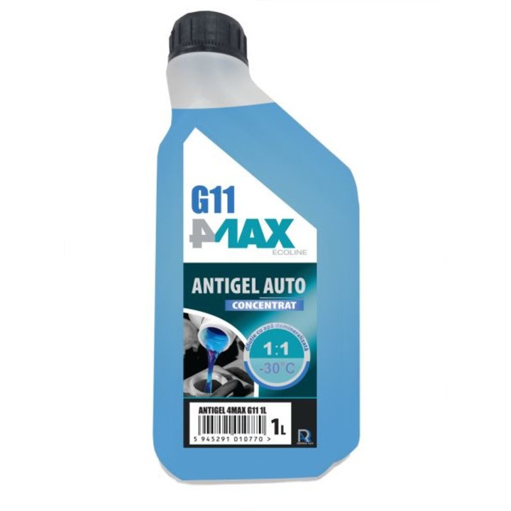 Охлаждаща течност (тип хладилен агент G11) (1x1L, 1KG) GTL11, без силикати, син