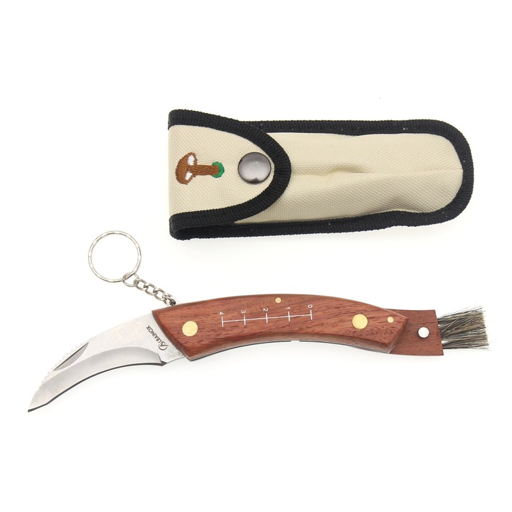 Briceag Ciuperci cu perie protejata prin rotire, Husa, Lama 7.1cm Inox Albainox 19120