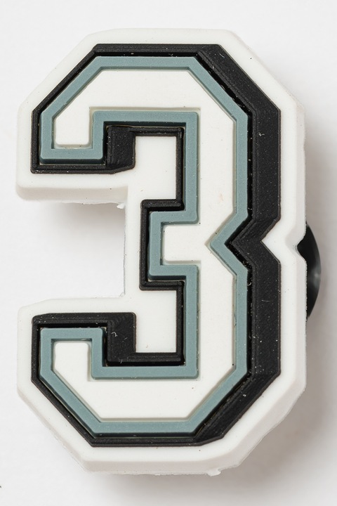 Crocs, Аксесоар тип емблема за крокс Jibbitz, Черен, Сив, Бял