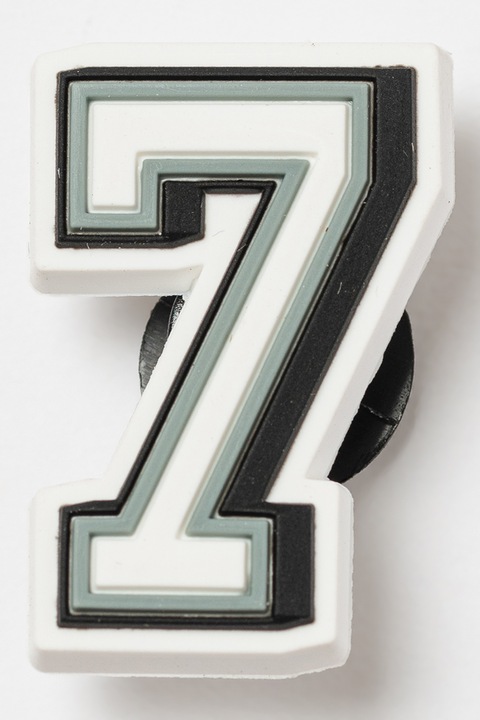 Crocs, Аксесоар тип емблема за крокс Jibbitz, Черен, Сив, Бял