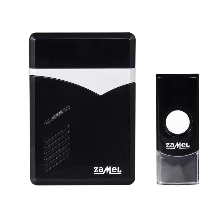 Sonerie fara fir TECHNO ST-251 cu baterie, Zamel, Negru