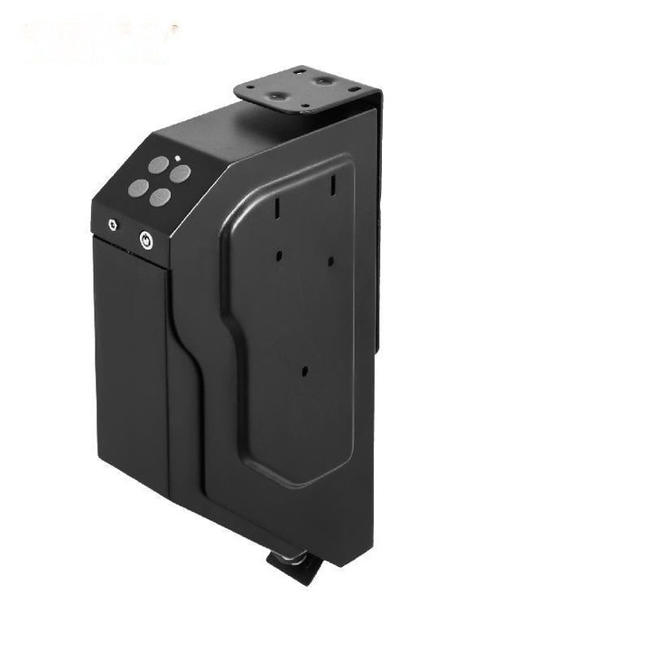 Сейф с биометричен пръстов отпечатък за пистолет 120 пръстови отпечатъка 2 ключа и въвеждане на парола Стоманена конструкция 18 калибър, цифрова ключалка и ключ