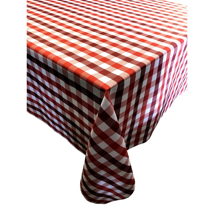 Fata de masa in carouri, FULLBOX, Multicolor, 120x200cm