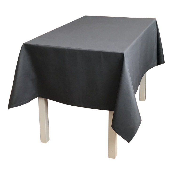 Fata de masa, FULL BOX, Bumbac/Poliester, 110 x 110 cm, Gri