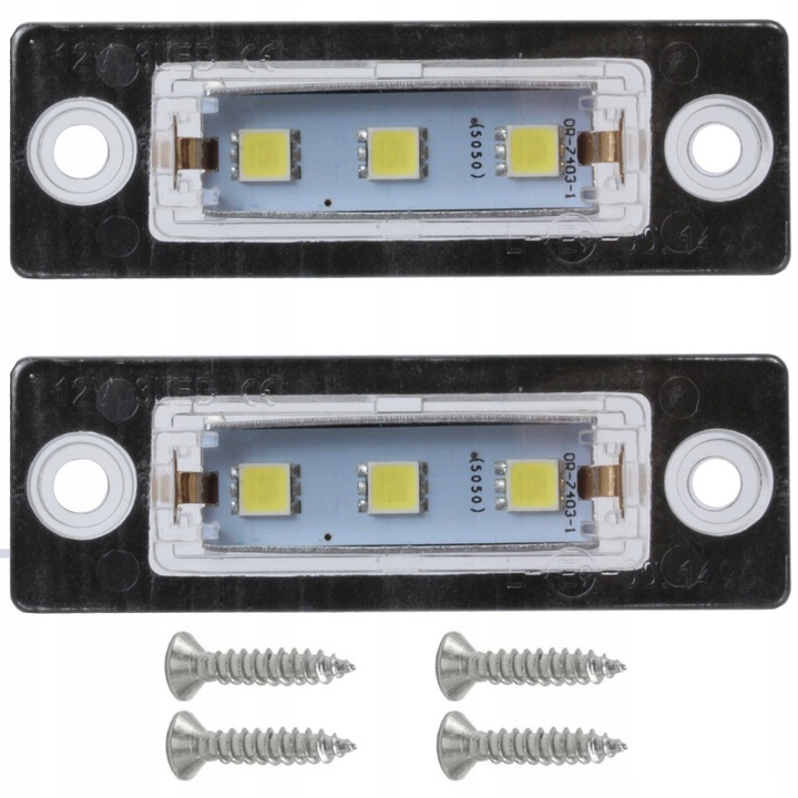 Set 2 Lampi Numar Led Volkswagen Vw Caddy Golf Plus Jetta Touran Passat Transporter, Me Premium