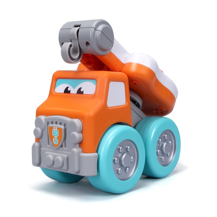 Remorca de jucarie cu chitara, BBurago, Sunete, Lungime 18,5 cm, Varsta 12-36m