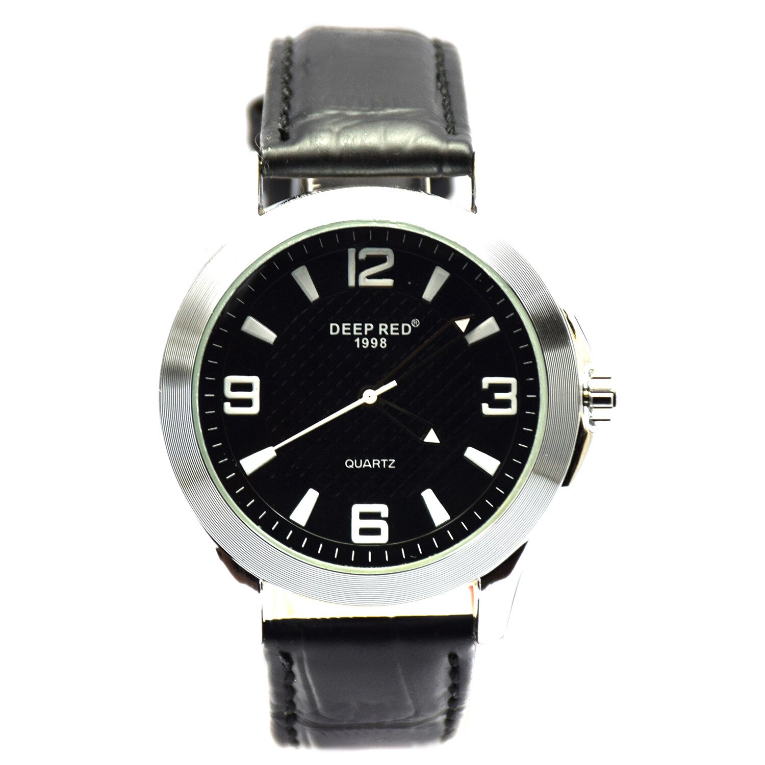 Ceas barbatesc elegant DEEP RED negru