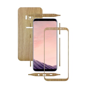 Folie de protectie Carbon Skinz, Husa de tip Skin Adeziv pentru Carcasa, Lemn Stejar dedicata Samsung Galaxy S8+ Plus Folie de protectie Carbon Skinz, Husa de tip Skin Adeziv pentru Carcasa, Lemn Stejar dedicata Samsung Galaxy S8+ Plus