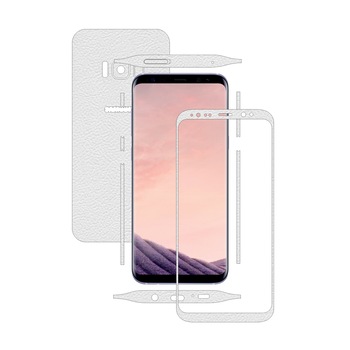 Folie de protectie Carbon Skinz, Husa de tip Skin Adeziv pentru Carcasa, Piele Alba dedicata Samsung Galaxy S8+ Plus Folie de protectie Carbon Skinz, Husa de tip Skin Adeziv pentru Carcasa, Piele Alba dedicata Samsung Galaxy S8+ Plus