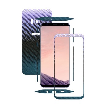 Folie de protectie Carbon Skinz, Husa de tip Skin Adeziv pentru Carcasa, Carbon Cameleon dedicata Samsung Galaxy S8+ Plus Folie de protectie Carbon Skinz, Husa de tip Skin Adeziv pentru Carcasa, Carbon Cameleon dedicata Samsung Galaxy S8+ Plus