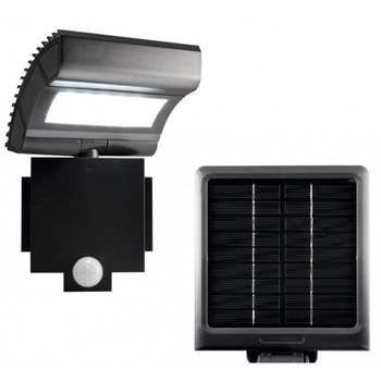 Reflector solar 12 LED-uri SMD, senzor de miscare PIR, IP44 Reflector solar 12 LED-uri SMD, senzor de miscare PIR, IP44