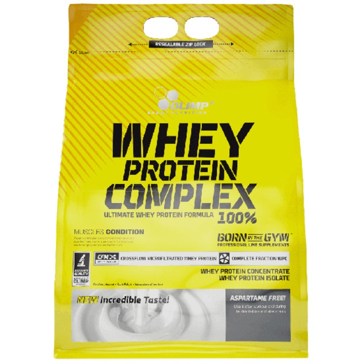 Proteine din zer, pudra proteica Olimp Sport Nutrition Whey Protein Complex 100%, Vanilie, 700g