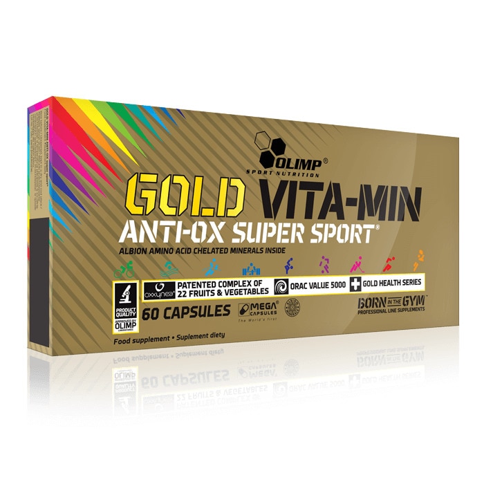 Antioxidanti si vitamine, Olimp Gold VITA-MIN anti-OX super sport™ Mega Caps®, 60 caps