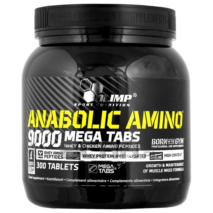 Aminoacizi Olimp Sport Nutrition Anabolic Amino 9000 Mega Tabs, 300 capsule