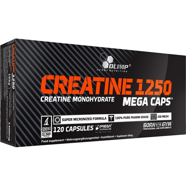 Creatina monohidrata Olimp Sport Nutrition Creatine Mega Caps, 120 capsule