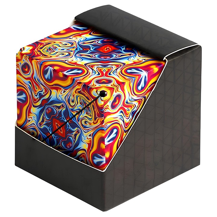 Sundiger Interaktív mágneses varázskocka, Háromdimenziós geometria, Rubik-kocka típusú, 3D, 70 különböző forma, Gyerekek és felnőttek, Többszínű
