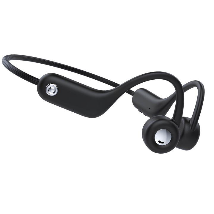 Vezeték nélküli sportfejhallgató, Sundiguer, mikrofon, Bluetooth 5.0, fekete