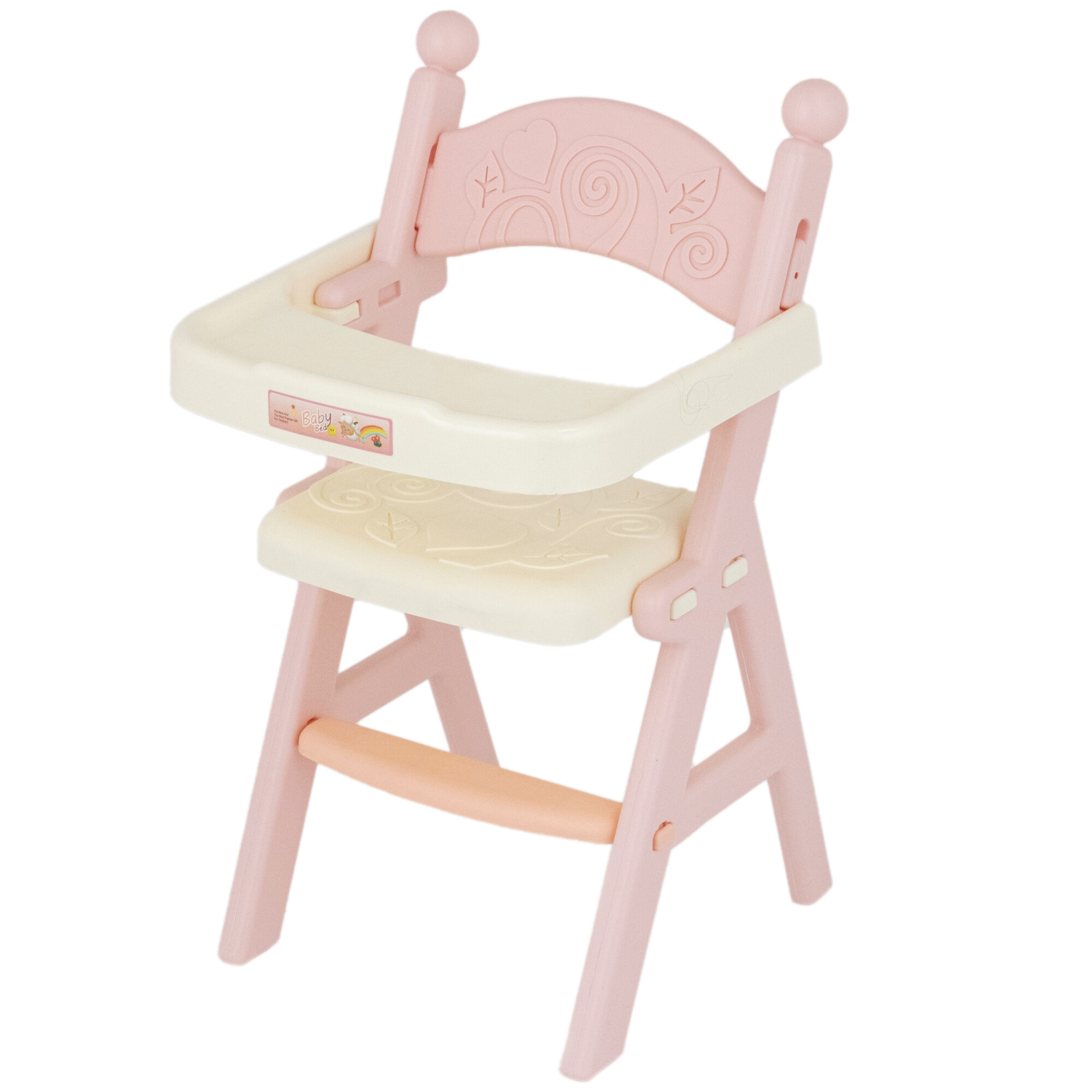 Papusa bebelus Mappy 40 cm, cu scaun de masa, biberon, suzeta